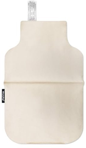 Wheat Bag Microwavable Bottle Shaped Heat Pack - 35cm x 22cm (Cotton Fabric - Natural)