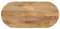Homgoday Tischplatte Ersatztischplatte Holztischplatte Ersatzplatte Holz Platte für Esstisch Couchtisch 90x40x2,5 cm Oval Massivholz Mango