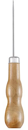 Poinçon professionnel en cuir avec poignée en bois pour couture, outils à main, accessoires de poinçonnage pour trou en cuir