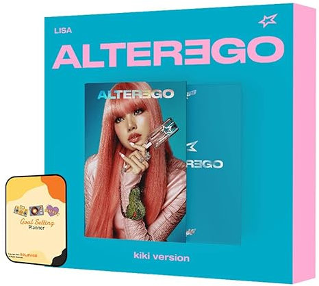 LISA (BLACKPINK) Album - Alter Ego photobook kiki ver.+Pre Order Benefits+BolsVos Exclusive K-POP Giveaways Package