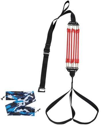 Illkjasfc Klimmzughilfe, elastischer Gürtel zum Aufhängen am Kinn, Widerstandsbänder für Zuhause, Fitness, Körperdehnung