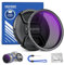 NEEWER 77mm ND2-32 (1-5 Stops) Variabler ND Filter Graufilter mit Objektivdeckel Reinigungstuch, Präzise Einstellung der Neutraldichte, mehrfach beschichtetes optisches Glas, Kamera Fotografie Zubehör