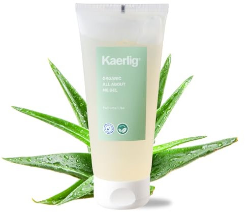 Kaerlig Gleitgel Wasserbasis - 200 ml Gleitgel Gel - Kondomsicher und Unparfümiert Wasserbasiertes Gleitcreme für Beide - Sensitives Intimgel - Water Based Lubrication - Vegan Gleitmittel