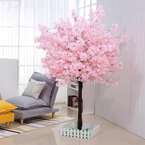 SFSLBFB Cerezo Artificial de 1,5 m, árbol de Sakura Artificial, árbol de Navidad Artificial, decoración de Boda Rosa Claro, decoración de habitación