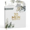 Gästebuch Mein 30. Geburtstag mit Weinetiketten – Erinnerungsbuch Eukalyptus Look Geschenk für Familie & Freunde zum Ausfüllen ohne Fragen – Hardcover Blanko 72 Seiten (30 Mein Geburtstag, 21x21cm)