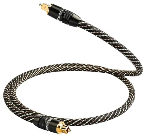 YYTCG Audiophile HiFi Optical Audio Cable, 4.92ft