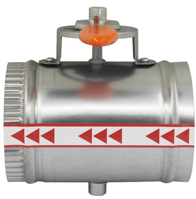 Compuerta manual aire acondicionado compuerta para ducto de aire ventilacion regulable para conducto extractor valvula (H240mm OD250mm D247mm)
