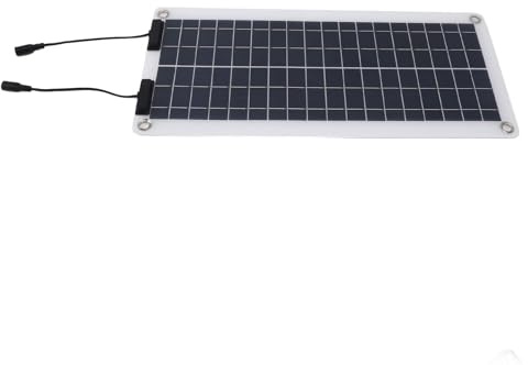 SUPYINI 30W Solar Battery Charger, Monocrystalline Solar Panel with OBD Charger and Battery Clips, for Car Boat RV Trailer Motorcycle