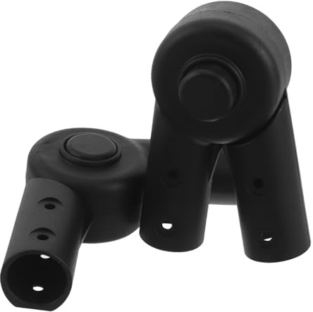 LRXIYODE 2 Stück Kinderwagen Verbindungsclips aus Robustem Material Universelle Biegsame Gelenke Ø25mm für Kinderwagensitze Einfach Montierbar Schwarz Zubehör für Kinderwagen