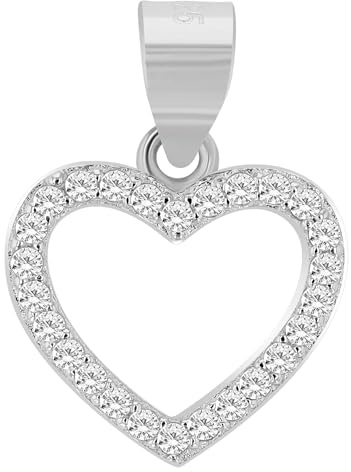 Akzent Anhänger für Damen in 925 Silber, 100% Wasserfest & Hautverträglich