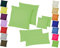 Home-Impression Doppelpack / 2er Set Microfaser Kissenhüllen/Kissenbezüge - Wohndekoration in schlichtem Uni Design mit Reißverschluss und in 3 Größen, (40 x 40 cm, Grün)