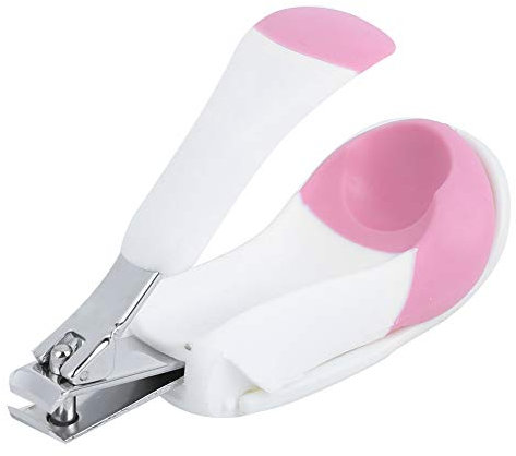 Cortaúñas para bebés, cuidado de uñas para bebés con lupa para recién nacidos, niños, niños(rosado)