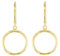 forme di Lucchetta - Creole Gold 585 - Ohrringe Gelbgold 14 karat mit Kreisen