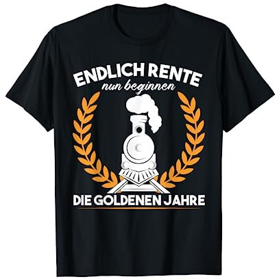Modellbahn Endlich Rente Modelleisenbahn Eisenbahn T-Shirt