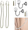 STCRERAG 2 PCS Kristall Wand Montiert Vorhang Holdbacks Metall Kristall Vorhanghalter Montage Raffhalter U Wandhaken Quaste Vorhang Raffhalter Haken Gardinenhalter Wand Silber für Rückhalte Gardinen