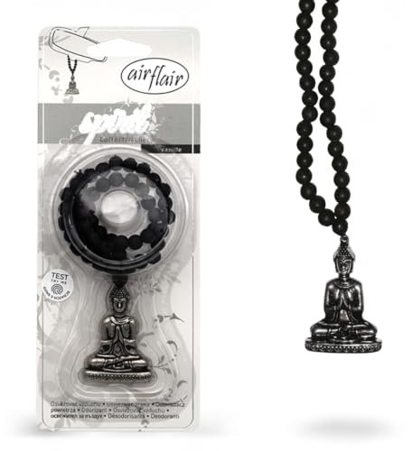 Airflair Lufterfrischer Spirit Buddha (Vanille) – Langanhaltender Auto Duft für den Rückspiegel– Auto Duft Innenraum mit angenehmem Dufterlebnis – Frischer Duftbaum Auto