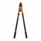 R.G. Astschere Gartenschere Getriebeschere 77cm Amboss Klinge Astschneider Strauchschere, Schwarz/Orange