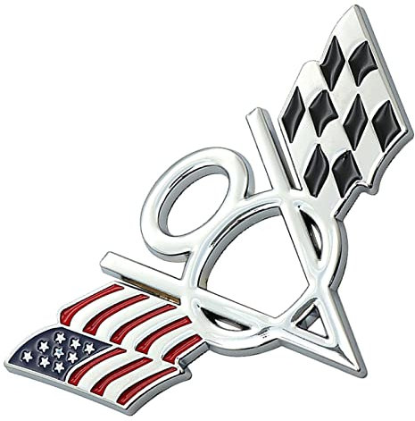 Yajimsa V8 US e Racing, emblema adesivo 3D distintivo 3M autoadesivo per auto Styling bagagliaio