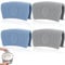 DGN Silicone Pot Holder, 2 Pairs, Blue & Grey, 8 x 4.5 cm, Heat Resistant Up to 475°F, Non-Slip, Easy to Clean