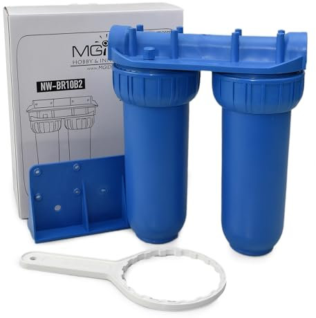 FILTRO ACQUA KIT DUE STADI CARTUCCIA NW-BR10B2 FILTRAZIONE SEDIMENTI E CARBONI ATTIVI (1/2 - 20.67mm)
