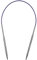 Aeelike Rundstricknadeln Set 4,5 mm, Edelstahl Rundstricknadeln mit Farbiges Stahlseil, 40 cm Metall Rundstricknadel Set, Ergonomische Stricknadeln Rundstricknadel für Socken, Hüte, Schals