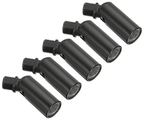 PATIKIL 180 Gradi Inclinato Soffitto Luce Adattatore, 5pz M10 Filetto Lampadari Soffitto Pendente Illuminazione Adattatore per Angolo o Irregolare Soffitto, Nero