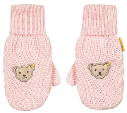 Steiff Mädchen Fäustlinge Handschuhe, Barely PINK, 30