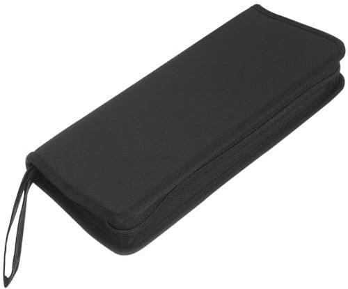 Vaguelly Guitar Tool Bag - Oxford Cloth Instrument Repair Kit Storage Pouch - Black - Unisex - 20.5x10.5x4.5cm