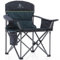 ALPHA CAMP Camping Chairs for Adults Folding Camping Chair Heavy Duty Folding Chair Support 200 KG Oversized Padded Camp Chairs with Carry Bag and Cooler Bag Portable for Picnic Fishing(Green)