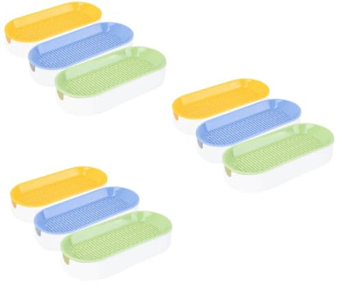 FRCOLOR 9 STK Katzenminze Pflanzer Katzengras-pflanzgefäß Für Den Haushalt Pflanzentopf Für Katzen Ohne Erde Keimschale Selbstbewässerndes Katzengras-kit Container Weizen Plastik