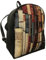 Merinda Rucksack Bücherregal, Rucksack aus Stoff Gobelin Bibliothek Museo d'Orsay, Bücherrucksack, Rucksack Kunst, Schwarz , M