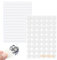 194 Stück Schraubenloch rund Aufkleber, 21mm/12mm Schrauben Abdeckkappen Selbstklebend, Weiss PVC Schrauben Abdeckkappen für Möbel Schrank Tür Schreibtische