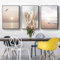 3er Set Poster Bohemian Poster Set Aesthetic Pflanze Bilder Moderne Abstrakt Kunst Wandbilder Boho Deko Bilder,Ohne Rahmen (Poster-12,50x70cm*3Pcs)