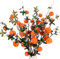 Gresorth Indoor Decoration Lifelike Artificial Orange Fake Plastic Fruit Branch Realistic Foam Stem Ornament Festival Restaurant 3pcs
