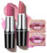 Anglicolor Glitzer Lippenstift Metallic Glänzend Glossy, Shimmer Lipstick Seidig Velvet Langanhaltend Feuchtigkeitsspendende, Vegan Lipgloss Damen Mädchen Make-up (11+15,8g)