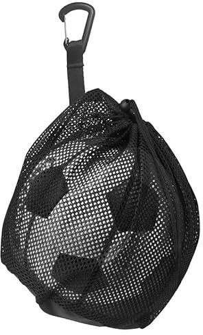 ZMDMAH Sacco da ballo con coulisse, clip con fibbia, rete per pallacanestro, zaino portatile, borsa a rete, borsa per pallacanestro, borsa a rete, borsa per pallone, calcio, tennis, bambini, adulti