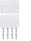 2pcs Plastic Replacement Hinges with 8 Stainless Screws for Igloo Coolers Replacement Part