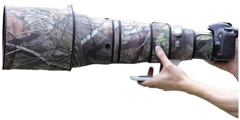 CHASING BIRDS Manteau de protection imperméable pour objectif Canon EF 600 mm F4 L IS III USM (camouflage pin, avec extension EF 2.0X III)