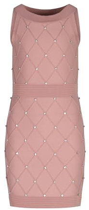Fun&fun - Vestito Corto in Viscosa, Rosa Antico (16Y)