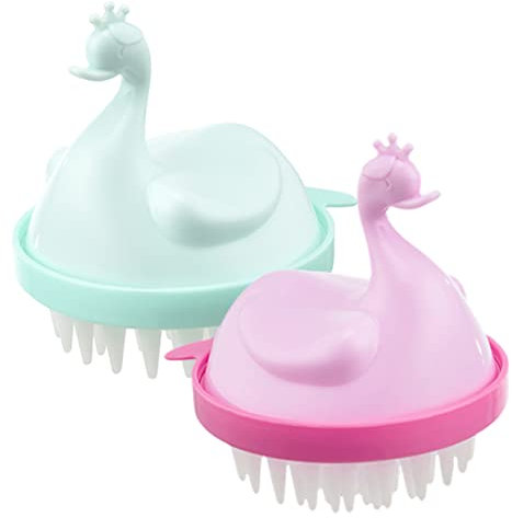 Hoement 2stücke Kopfhaut-massagebürsten Mit Weichen Borsten Sanfte Reinigung Und Peeling Für Zuhause Geeignet Für Nasses Und Trockenes Haar Fördert Gesunde Kopfhaut Und Haarwuchs Für Junge