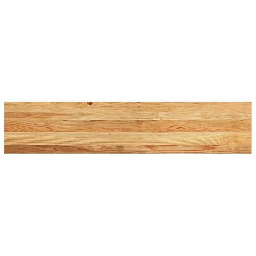 vidaXL 20 pcs light brown oak wood stair treads/windowsills - solid wood, 120x25x2 cm, versatile indoor use