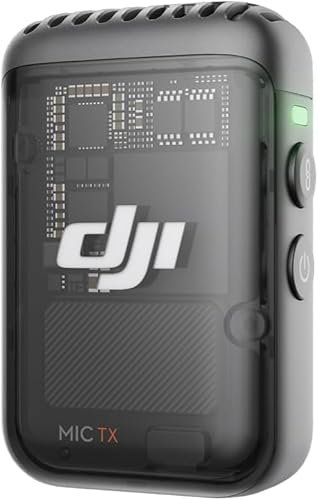 DJI Mic 2 trasmettitori (nervo ombra), microfono wireless con cancellazione intelligente del rumore, registrazione interna 14 ore, durata della batteria, fissaggio magnetico, microfono Bluetooth