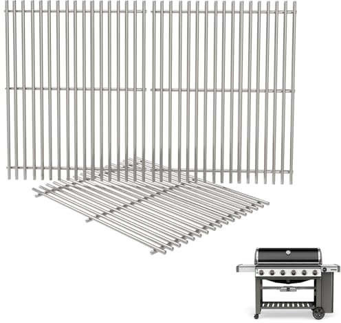 7 mm SUS 304 Genesis II 610 Grillroste für Weber Genesis II E-610 S-610 E-640 S-640 Serie Ersatzteile, 66096 66803 Grillroste für Genesis II LX E-640 S-640 Grillteile Edelstahl