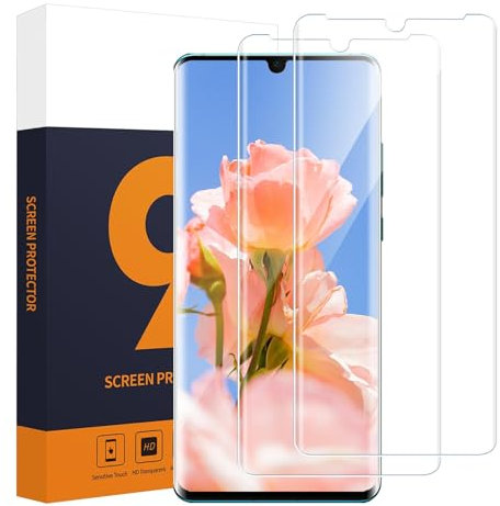 Carantee 2 Pièces Verre Trempé pour Huawei P30 Pro, 3D Couverture Complète Ultra résistant vitre protection pour Huawei P30 Pro Protection Écran, Sans Bulles Haute Sensibilité Tactile Protection écran