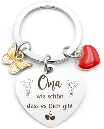 Muttertagsgeschenk für Oma Geburtstagsgeschenk für Oma Geschenk Geburtstag Schlüsselanhänger Damen Enkelkinder Geschenk für Oma Schlüsselanhänger Familie Auto Männer Weihnachtsgeschenke Ostergeschenk