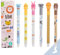 HUTRADE Radierbarer Kugelschreiber - 6 Stück Gelstifte Radierbar, 0.5mm Blau Tinte Radierbare Stifte Mit Tierkopf, Tintenkiller Stift Erasable Pen für Studenten Geschenk, Schul Bürobedarf