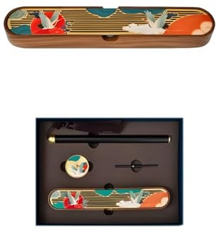 Scatola porta incenso in legno, kit di incenso, con bastoncini di incenso, ideale per la casa e lo yoga