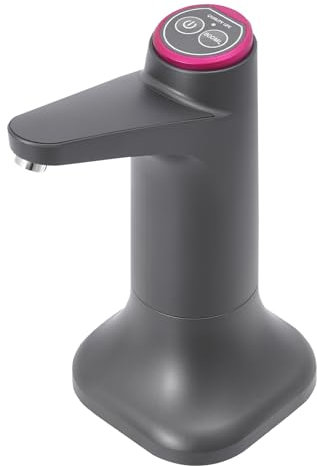 Dispensador de agua eléctrico, doble boquilla con soporte, carga USB, bomba portátil para botellas de agua, dispensador de agua para el hogar, oficina, cocina, camping