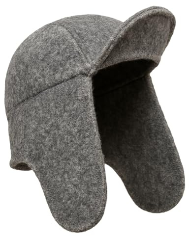 Frihed.® - Gorro de sauna Pro gris piedra de doble caminata de lana, 100% lana virgen, accesorio para sauna de gama alta para hombres y mujeres, especialmente resistente, fabricado en Lüneburg (piedra