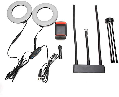 Selfie Ring Light LED Einstellbares Fülllicht mit Stativ -Mobiltelefonständer USB -Stecker in Typ für Live -Sendung
